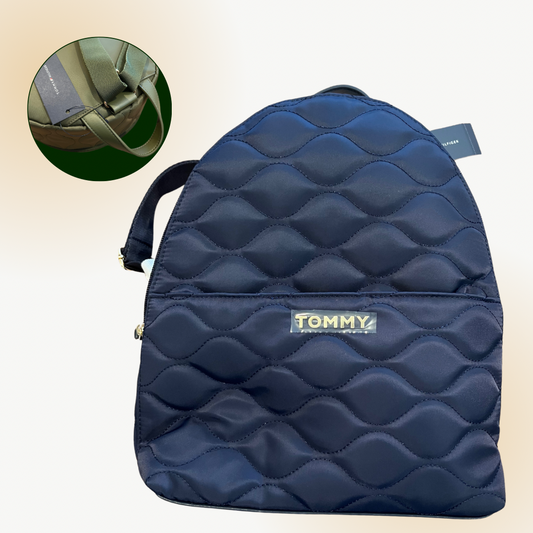 Mochila tommy capitonada azul marino